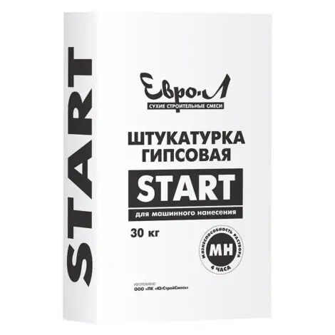 Евро-Л штукатурка гипсовая Start машинного нанесения (30кг)