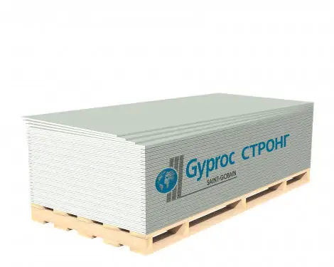 Гипсокартон Gyproc Стронг 15*1200*3000