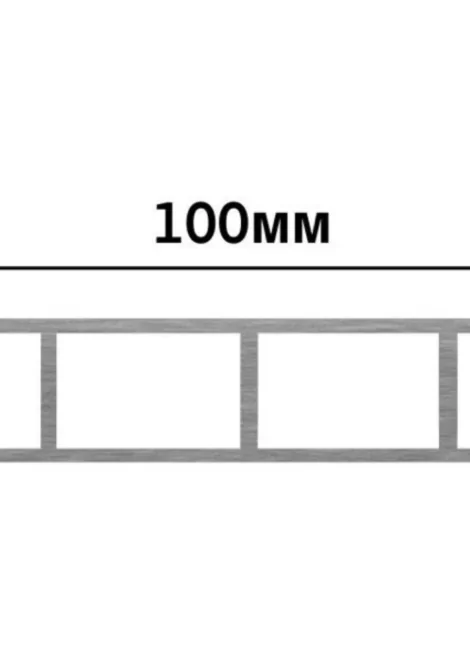 Алюминиевая ламель Четверть (1000 мм)