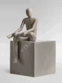 Скульптура TREEZ Effectory — Philosopher’s Stone — Уверенность — Белый песок