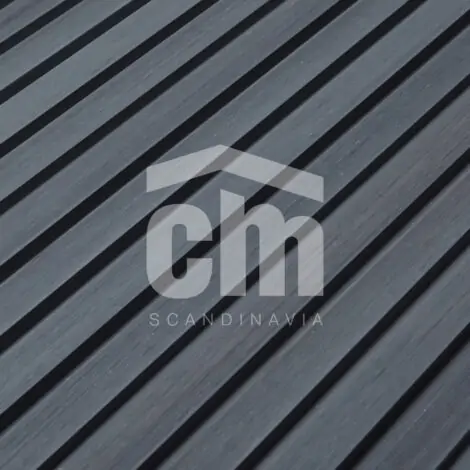 Реечная панель CM-Decking Wall 219х26х4000 Эбен